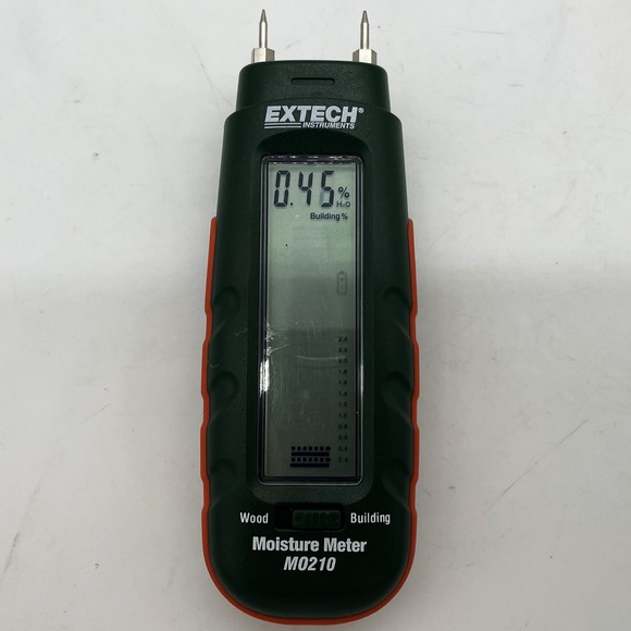 Extech Moisture Meter MO210 Green Testing Instrument LCD Readout Bargraph 2-in-1 - Picture 3 of 6